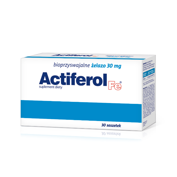 Actiferol - 30 saszetek - bioprzyswajalne żelazo