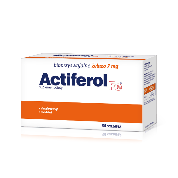 Actiferol - bioprzyswajalne żelazo 7 mg