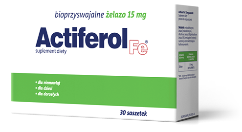 Suplement diety Actiferol - żelazo 15 mg